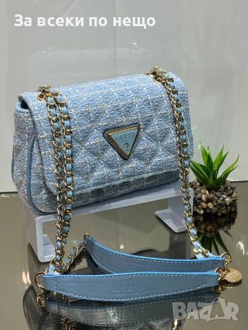 Guess Дамска Чанта С Дълга Дръжка Синджир За През Рамо Гес - Налични Различни Цветове Код SK753, снимка 8 - Чанти - 53158933