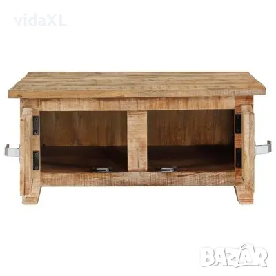 vidaXL Маса за кафе, 67x67x30 см, мангово дърво масив(SKU:328308), снимка 3 - Маси - 48719609