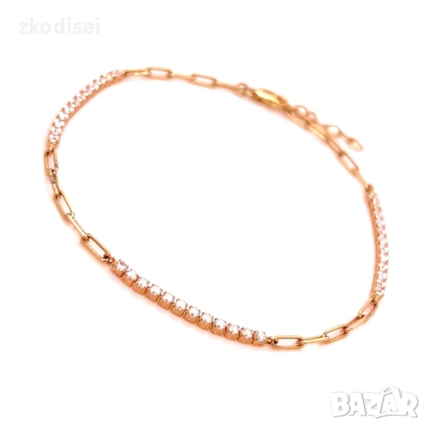 Златна дамска гривна 2,06гр. 20,0см. 14кр. проба:585 модел:36935-5, снимка 2 - Гривни - 53628200