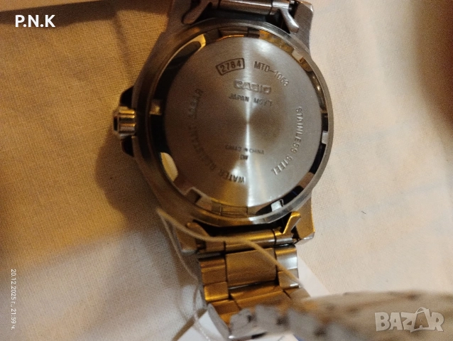 Нов мъжки ръчен часовник Casio херметик до 200 м с кристално стъкло , сертификат и касов бон, снимка 4 - Мъжки - 52861618