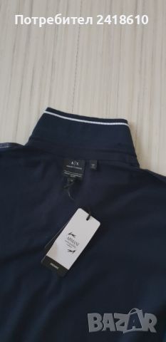 Armani Exchange Pique Organic Stretch Cotton Mens Size М НОВО! ОРИГИНАЛ! Мъжка Тениска!, снимка 14 - Тениски - 45478930