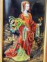Прекрасна емайлова картина на Лимож (Limoge) перлен емайл, снимка 8