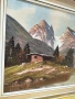 Планински пейзаж картина масло върху платно , снимка 3