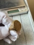 Златен пръстен с монета  14к 12.72гр 66размер (21мм) , снимка 6