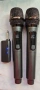 2бр. Безжични микрофони UHF с приемник презареждащи се, снимка 4