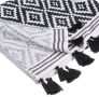 Плажна кърпа (хавлия) White Black Diamont Tassels 150x75 см, снимка 2