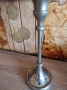 метален свещник с кристали , снимка 1
