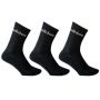 Дамски дълги спортни чорапи Adidas, 3 чифта, Черни, 37-45, снимка 1 - Дамски чорапи - 45694229