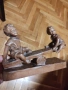 Винтидж, детайлна, немска дърворезба-статуетки, снимка 3