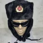 Ушанка руска офицерска зимна шапка ushanka ruska shapka zimna , снимка 4