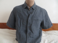 Мъжка риза с къс ръкав от лен Diesel, снимка 1