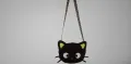 PURSE PETS Интерактивна музикална чанта Hello Kitty CHOCOCAT Черно коте с мигащи очички, снимка 4