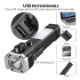 🔦 4 в 1 Многофункционален LED Фенер с USB Зареждане, Power Bank, Автомобилен Сейфти Чук и Нож , снимка 7