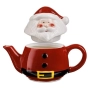 Коледен чайник Mercado Trade, Дядо Коледа, 420мл., Червен, снимка 2