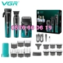 Комплект Машинка за подстригване, самобръсначка и тример VGR 694, снимка 2