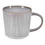 Керамична чаша с  вертикални линии, Сив - Бежов, 480мл., снимка 2