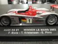 Колекционерски модел метална количка IXO MODELS AUDI R8 LE MANS WINNER, снимка 8