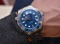 Omega Seamaster Diver 300M 42mm Steel Blue Wave Dial Ceramic Automatic, снимка 10