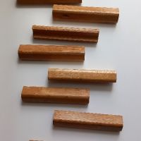 Дървени Дръжки за мебели от дъб ръчно изработени, снимка 1 - Други - 45697442