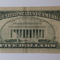 5 долара 1981 САЩ Старият вариант,,МАЛКА ГЛАВА", снимка 4 - Нумизматика и бонистика - 46103554