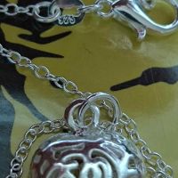 Сребърно колие " Сърце " , снимка 4 - Колиета, медальони, синджири - 45433952