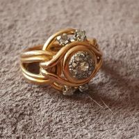 ЗЛАТЕН 18 КАРАТА БРИЛЯНТИ диаманти елегантен пръстен злато, снимка 4 - Пръстени - 45602502