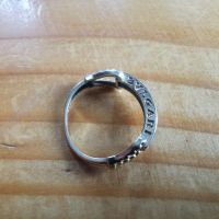 Дамски златен пръстен Булгари с камъни - 14к, 2,40 гр. 18 мм., снимка 3 - Пръстени - 45369593