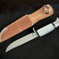 Античен ловен нож (Rehwappen Solingen 70-80 г.) в напълно ново състояние. (Rehw210), снимка 2 - Ножове - 45316863