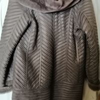 Зимно кожено палто, снимка 2 - Палта, манта - 45470987