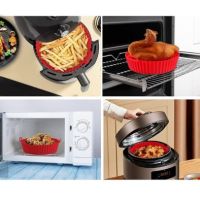 ❌ КРЪГЛА СИЛИКОНОВА ФОРМА ЗА AIR FRYER, снимка 2 - Форми - 45333026