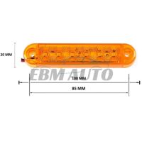 Страничен габарит – 12 LED, Жълт, 130mm, снимка 2 - Аксесоари и консумативи - 45347310