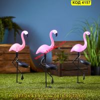 Градинска соларна лампа фламинго - КОД 4157, снимка 9 - Соларни лампи - 45510436