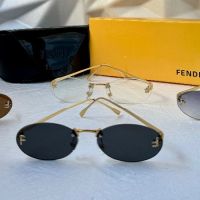 Fendi Дамски слънчеви очила елипса овални 4 цвята, снимка 8 - Слънчеви и диоптрични очила - 45180086