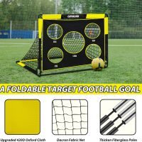 CATCHLUCK детска футболна врата 2 в 1, сгъваема футболна целева мрежа, снимка 4 - Образователни игри - 45747704