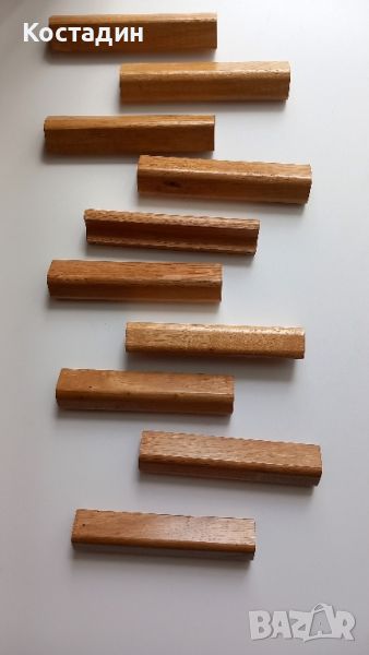 Дървени Дръжки за мебели от дъб ръчно изработени, снимка 1