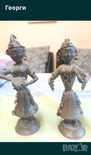 Стари статуетки музиканти, снимка 1