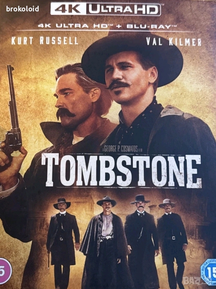 Tombstone 4K blu ray с български субтитри , снимка 1