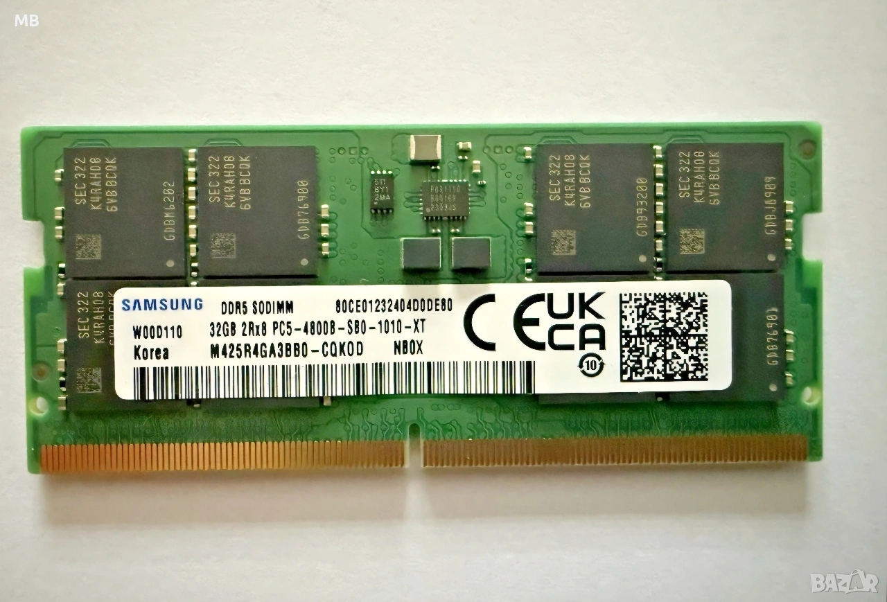 DDR5 32GB SODIMM Samsung памет за лаптоп, снимка 1