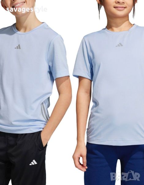 Детска тениска ADIDAS Sportswear Aeroready 3-Stripes Tee Blue Dawn, снимка 1