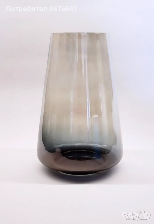 Ваза опушено стъкло, снимка 1