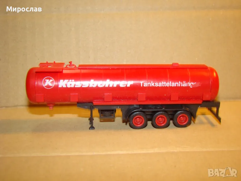 HERPA? H0 1/87 РЕМАРКЕ ТИР КАМИОН МОДЕЛ КОЛИЧКА ЦИСТЕРНА, снимка 1