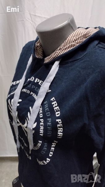 Дамски суичър Fred Perry, Navy/Тъмносин, М, снимка 1