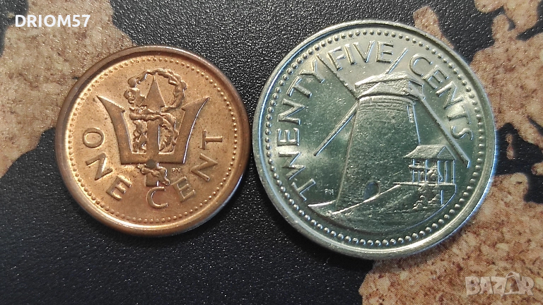 Монети Барбадос(UNC) - 2 бр. [2008-2011], снимка 1