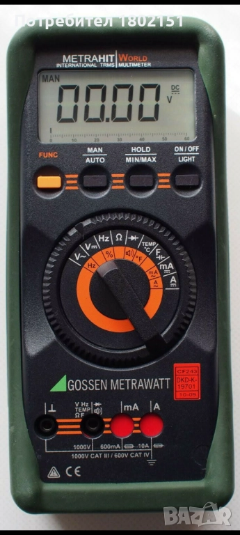 Gossen Metrawatt Metrahit WORLD, снимка 1