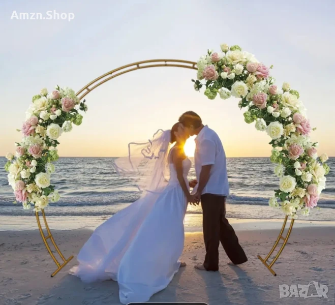 Сватбена Украса Арка Кръгла метална арка Декорация за Рожден Ден , Парти , снимка 1