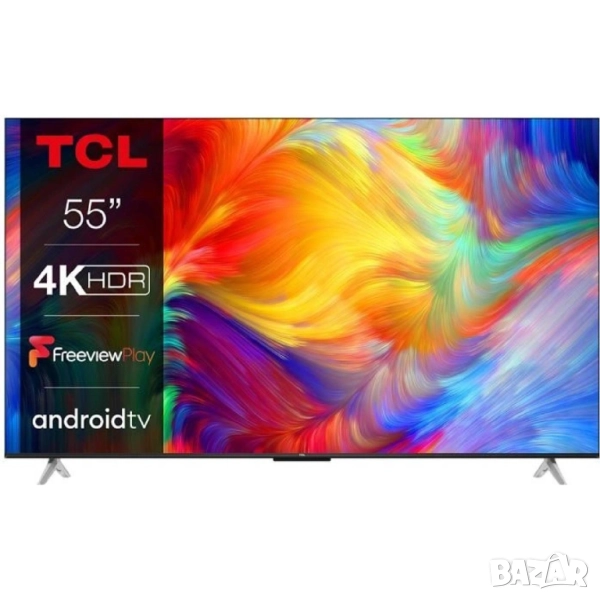 55" Смарт 4К Телевизор TCL 55HG60E, Android TV, Wi-Fi + Bluetooth, снимка 1