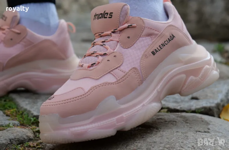 Balenciaga Triple S розови дамски маратонки , снимка 1
