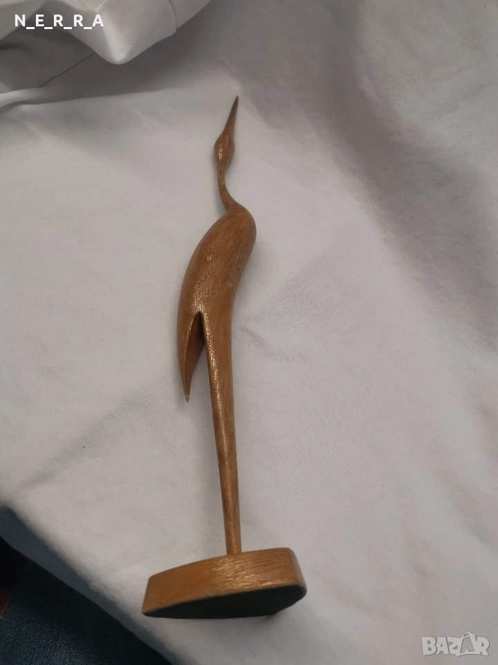 Дървена фигура на птица, снимка 1