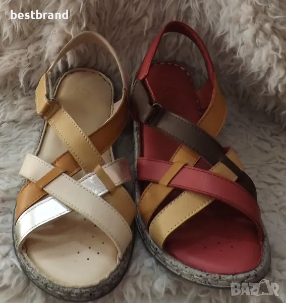 Дамски сандали от естесвена кожа, код 409/75, снимка 1