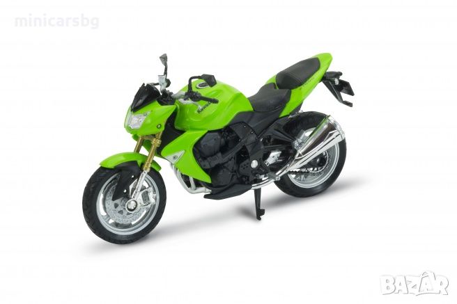 1:18 Метални мотори: 2007 KAWASAKI Z 1000 - Welly, снимка 1